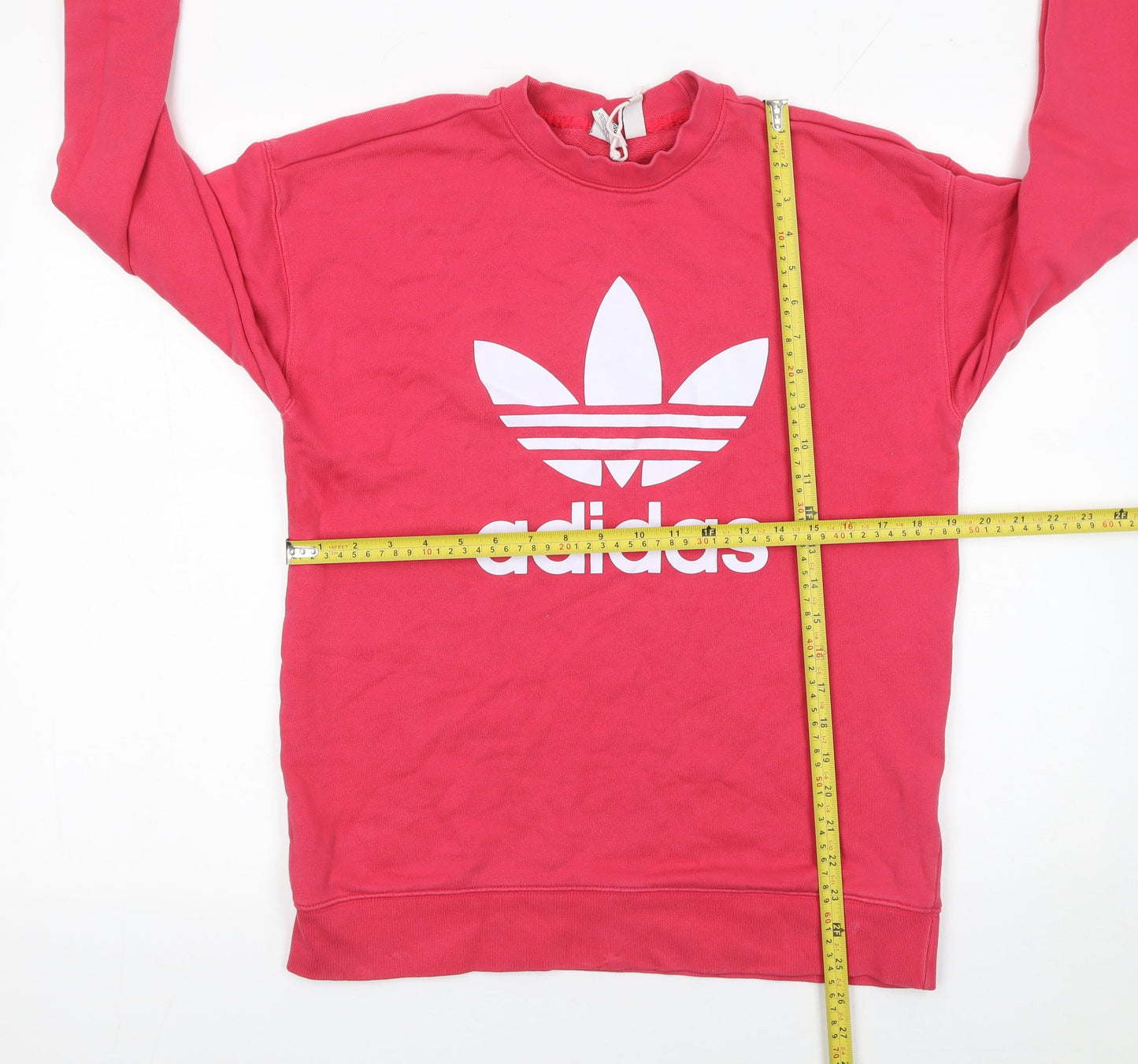 Womens UK Size 8 adidas Pink Pullover Sweatshirt