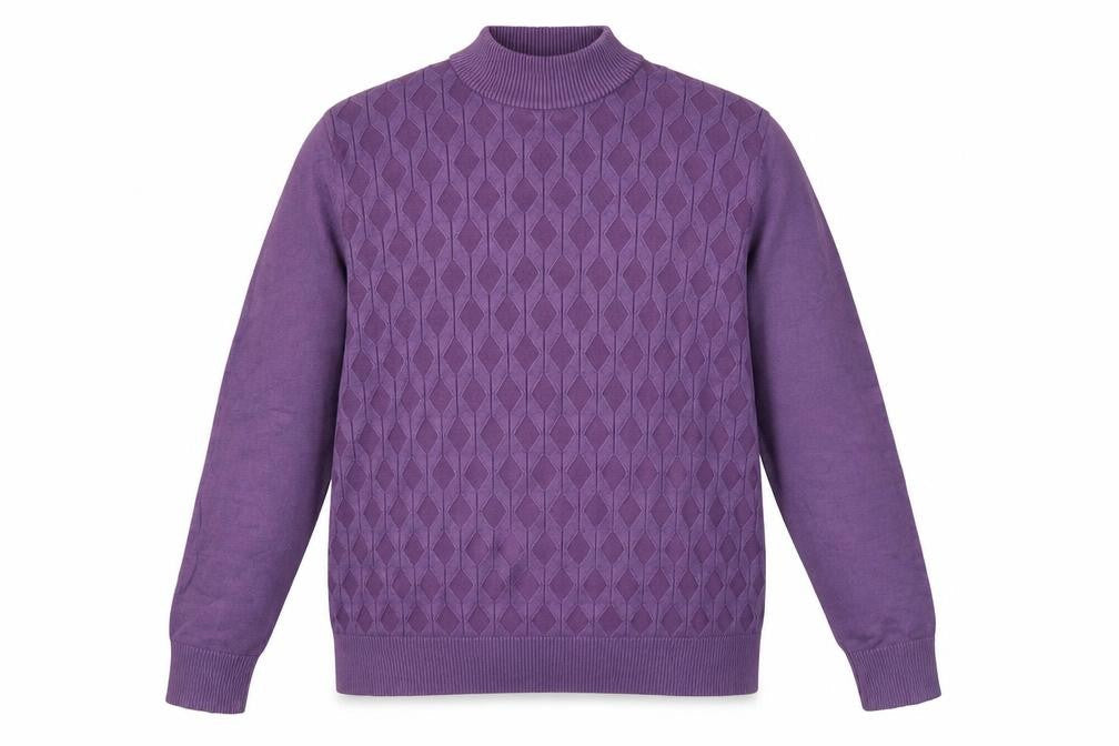 Womens UK Size L Castle of Ireland Purple Pullover Jumper