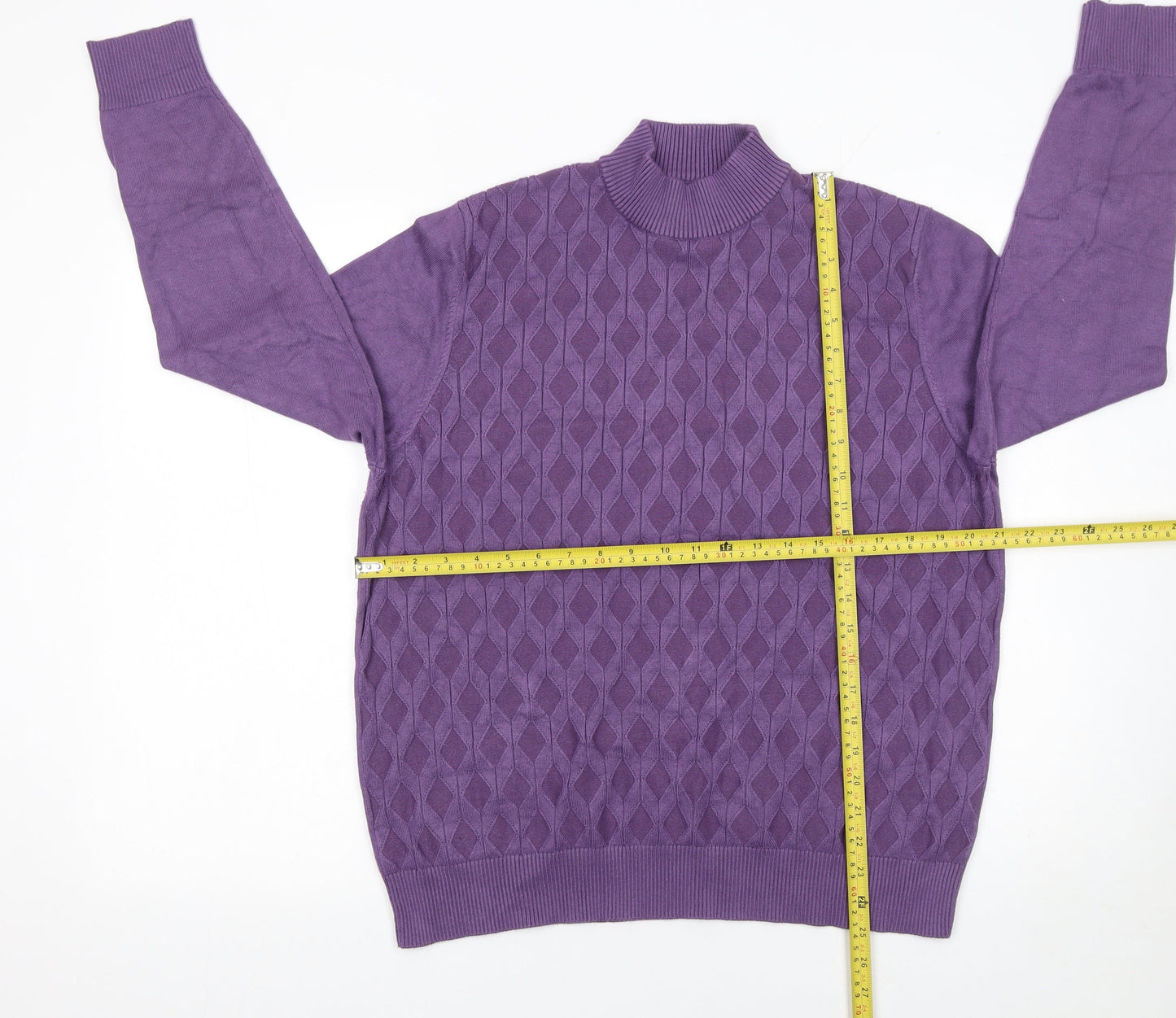 Womens UK Size L Castle of Ireland Purple Pullover Jumper