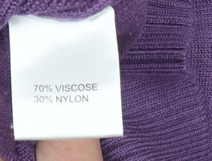Womens UK Size L Castle of Ireland Purple Pullover Jumper