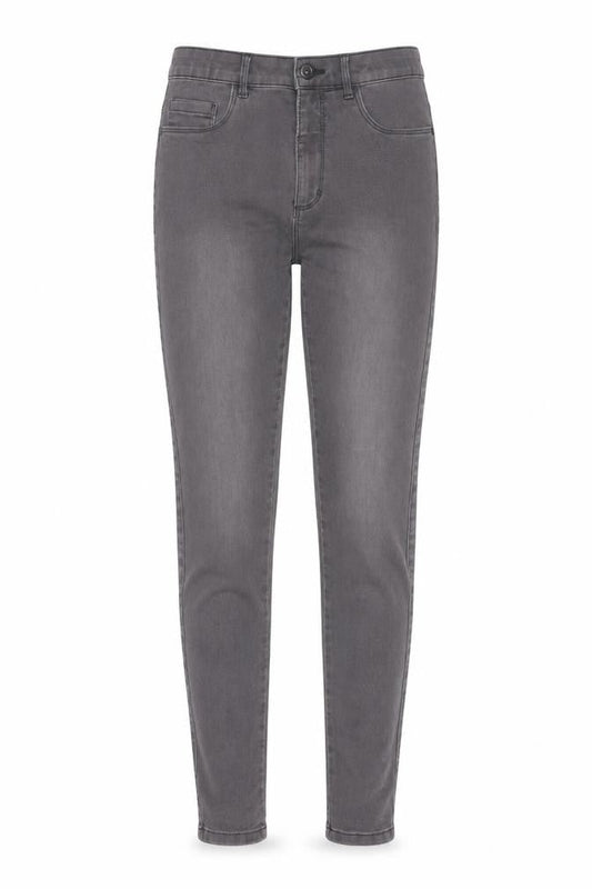 Front view of Only Women Grey Skinny Jeans M/32 Cotton Blend Stretch Denim