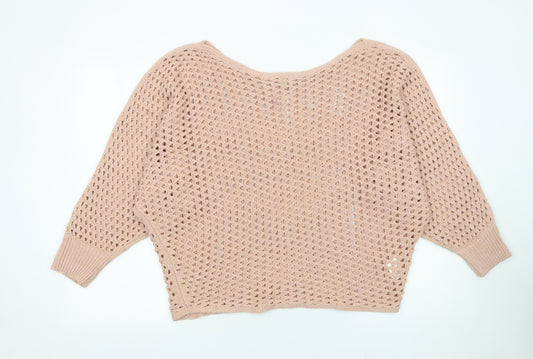 Womens UK Size 14 River Island Beige Pullover Jumper