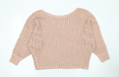 Womens UK Size 14 River Island Beige Pullover Jumper