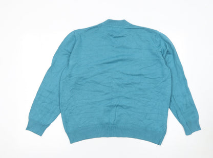Womens UK Size M Castle of Ireland Blue Pullover Jumper