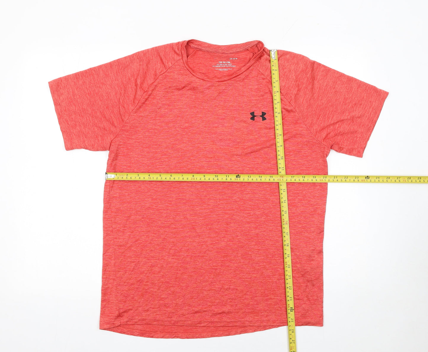 Mens UK Size L Under armour Red Running & Jogging Gym & Training CrossFit T-Shir