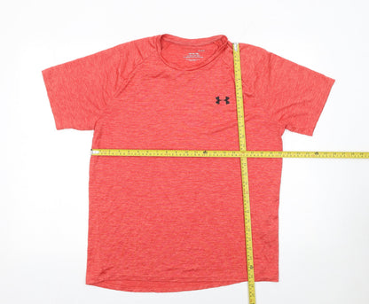 Mens UK Size L Under armour Red Running & Jogging Gym & Training CrossFit T-Shir