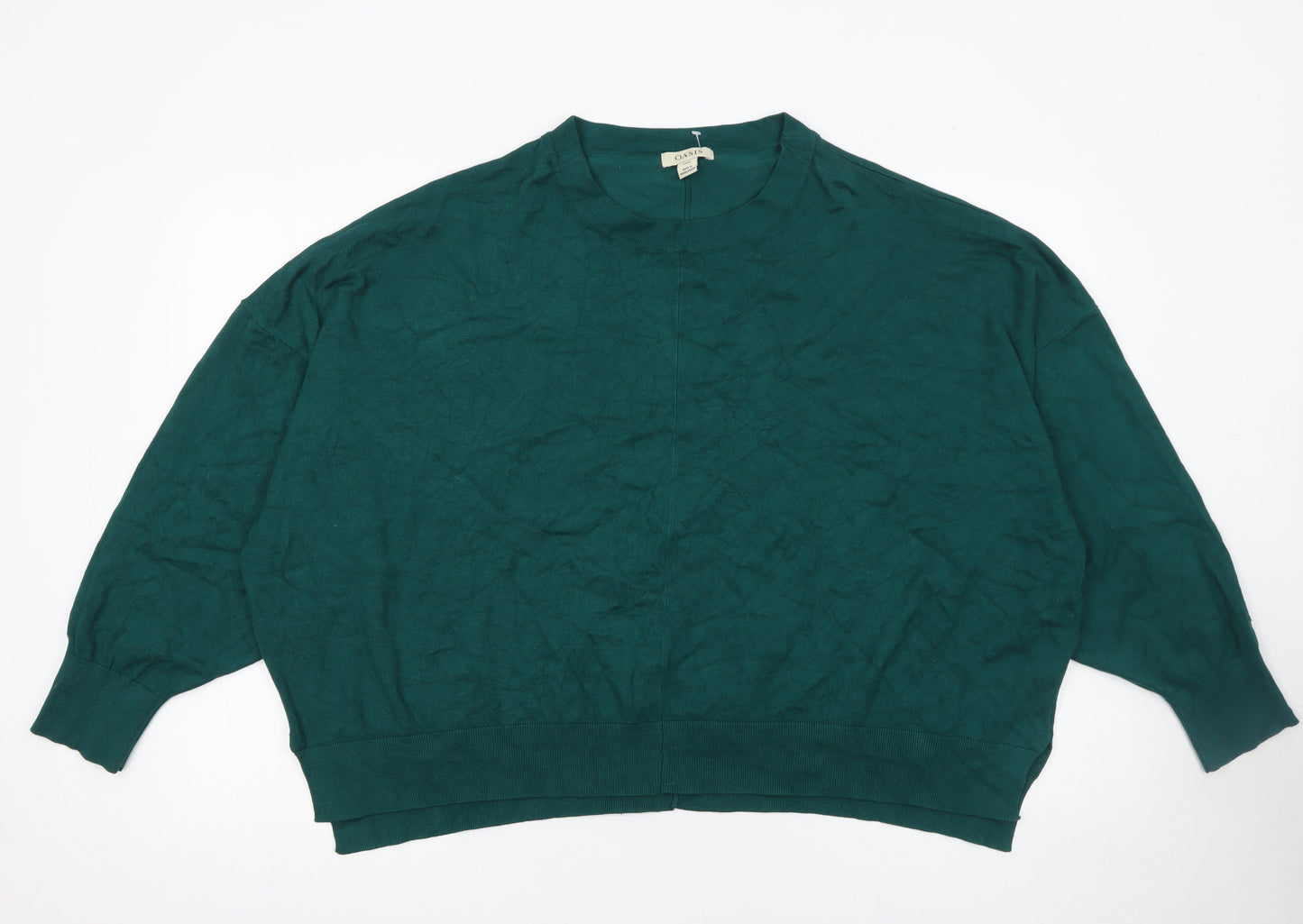 Womens UK Size 3XL Oasis Green Pullover Jumper