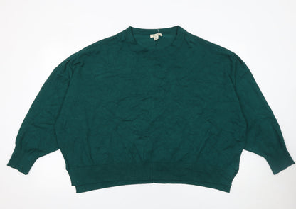 Womens UK Size 3XL Oasis Green Pullover Jumper