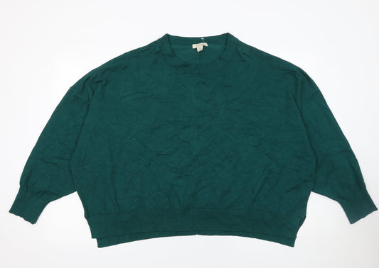 Womens UK Size 3XL Oasis Green Pullover Jumper