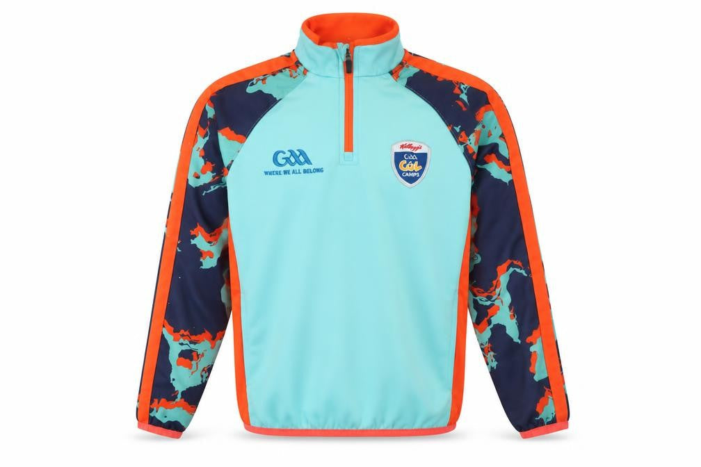 Front view of O'Neill boys’ blue 3-4 years 1/4 zip sports sweatshirt