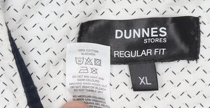 Dunnes Stores Men's White Short Sleeve Regular Fit Cotton Shirt XL