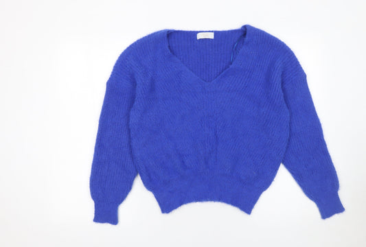 Womens UK Size S Quiz Blue Pullover Jumper