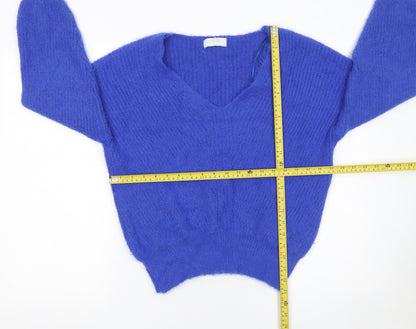 Womens UK Size S Quiz Blue Pullover Jumper
