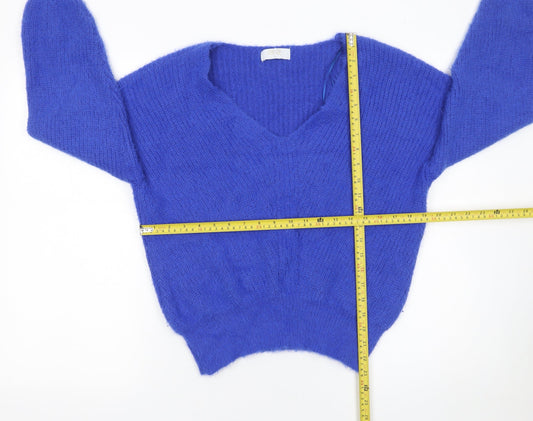 Womens UK Size S Quiz Blue Pullover Jumper
