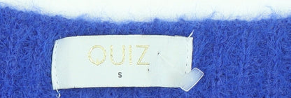 Womens UK Size S Quiz Blue Pullover Jumper