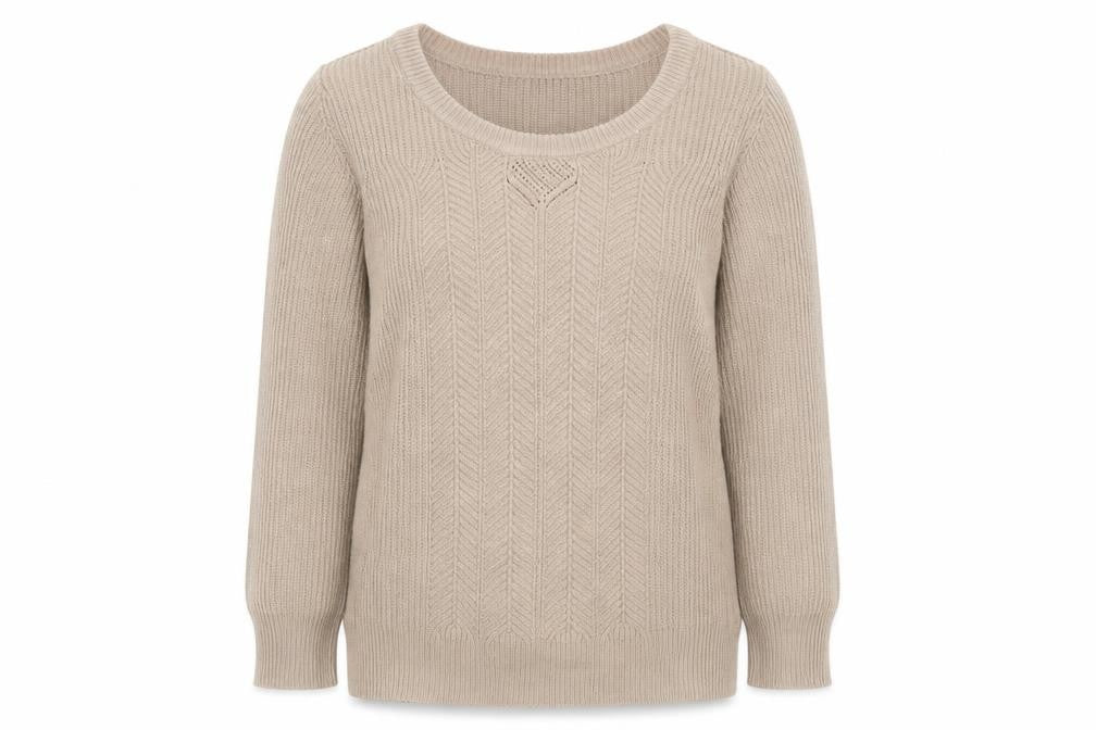 Womens UK Size 14 Betty Jackson Black Beige Pullover Jumper