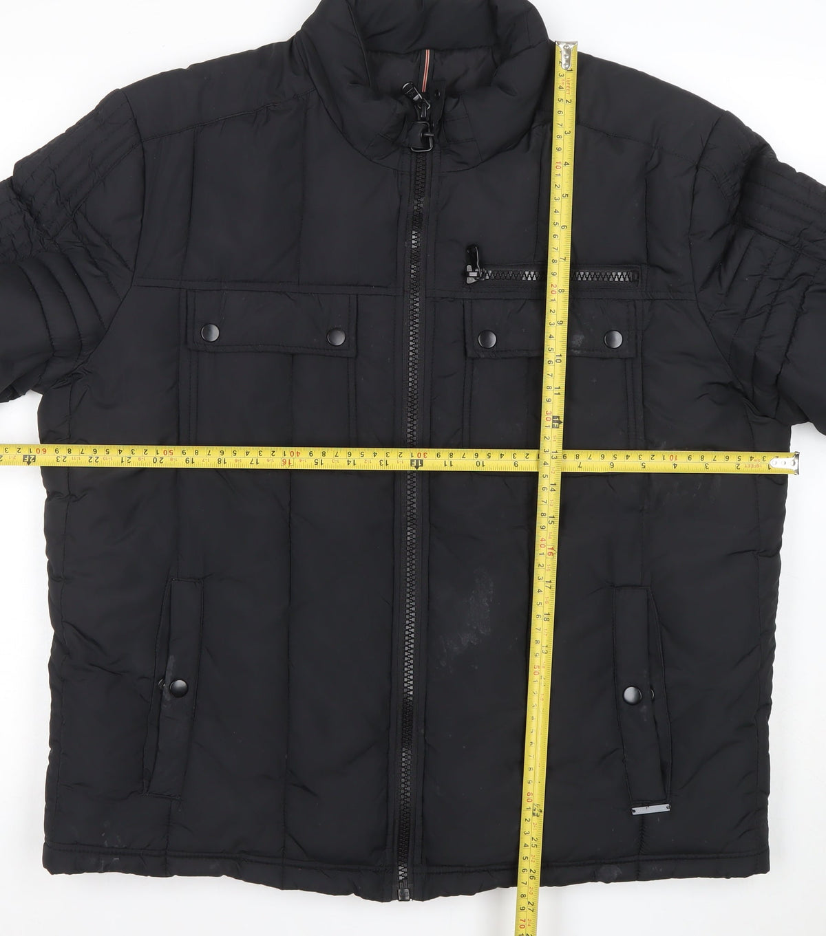 Mens UK Size L Kenneth Cole Reaction Black Puffer Jacket