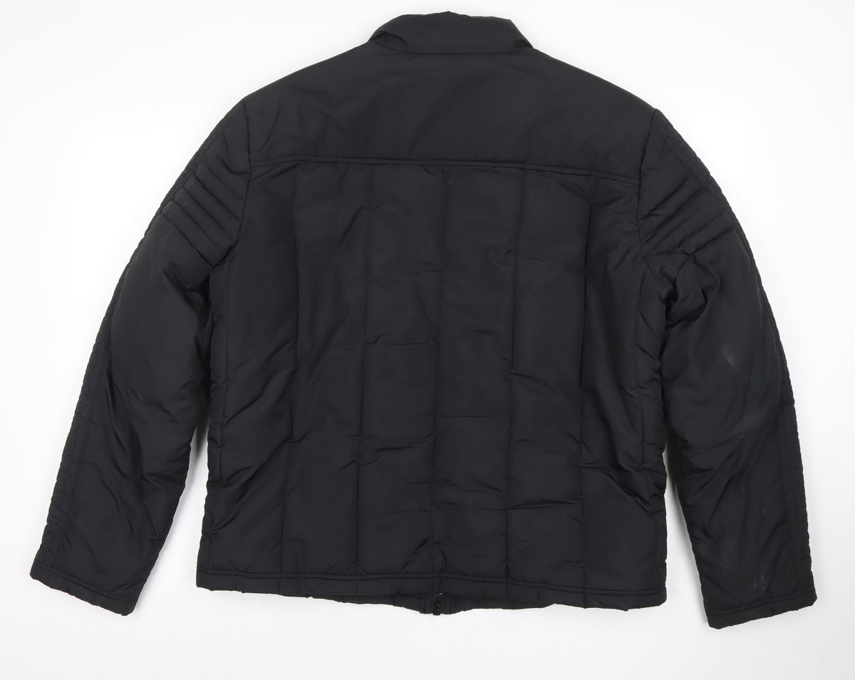 Mens UK Size L Kenneth Cole Reaction Black Puffer Jacket