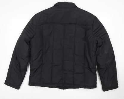 Mens UK Size L Kenneth Cole Reaction Black Puffer Jacket