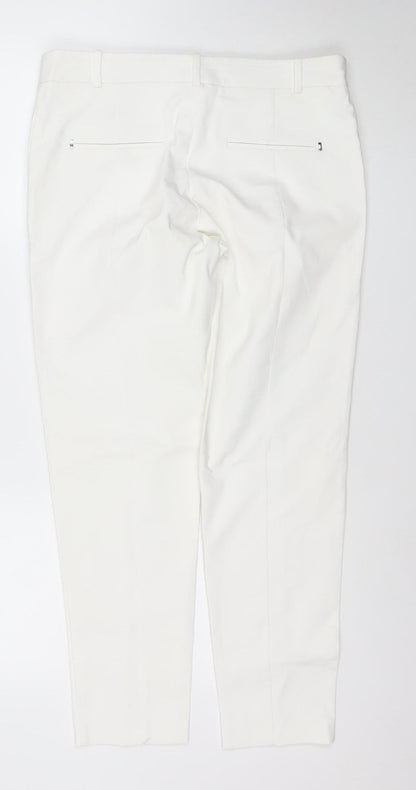 River Island Women’s White Tailored Stretch Trousers Size 12
