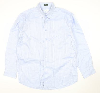 Mens UK Collar Size 2XL Carven Smart Blue  Dress Shirt