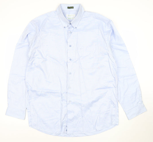 Mens UK Collar Size 2XL Carven Smart Blue  Dress Shirt
