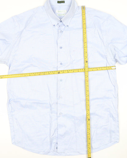 Mens UK Collar Size 2XL Carven Smart Blue  Dress Shirt