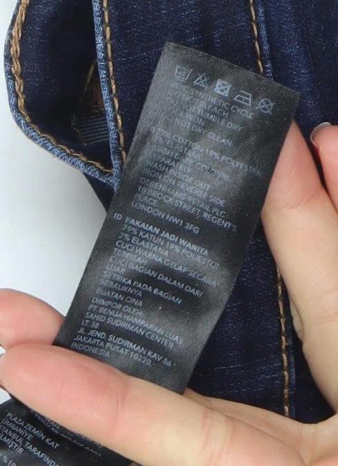 Womens UK Size 10 Principles Slim Fit Skinny Blue Jeans
