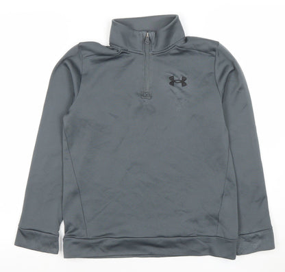 Boys UK Size M Under armour Grey Pullover Hoodie