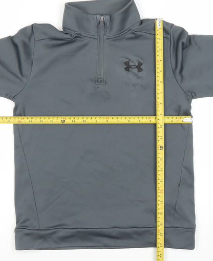 Boys UK Size M Under armour Grey Pullover Hoodie