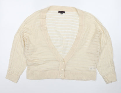 Womens UK Size 8 Therapy Ivory Cardigan Jumper