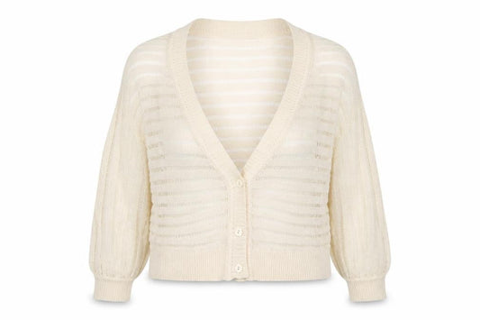Womens UK Size 8 Therapy Ivory Cardigan Jumper