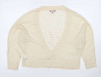 Womens UK Size 8 Therapy Ivory Cardigan Jumper