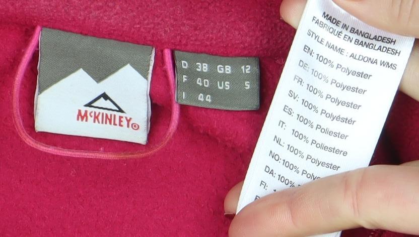 Womens UK Size 14 McKINLEY Pink Fleece