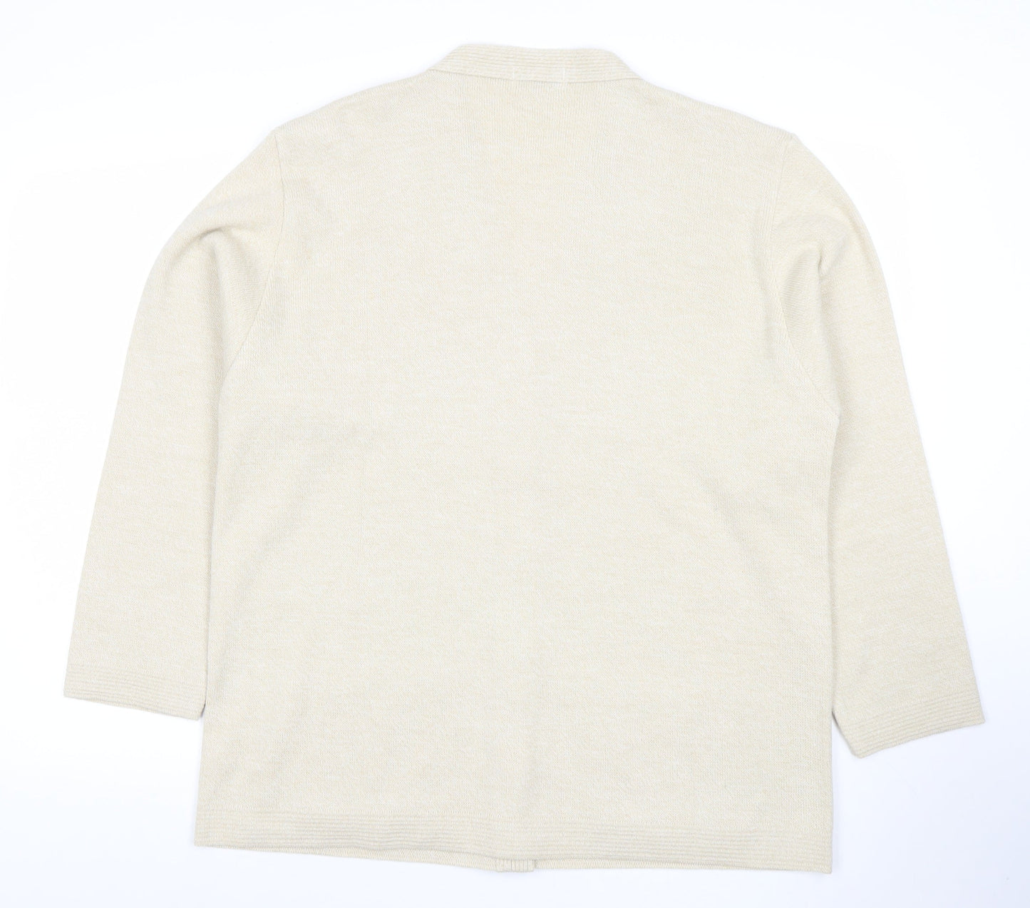 Womens UK Size 2XL Care Beige Cardigan Jumper