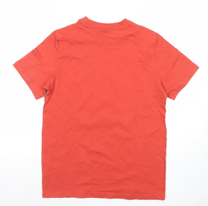 Boys UK Size 13-14 Years PUMA Orange Basic Pullover T-Shirt