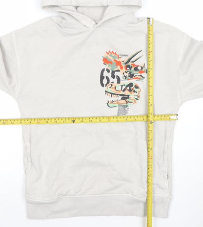Boys UK Size 12 Years NEXT Beige Pullover Hoodie