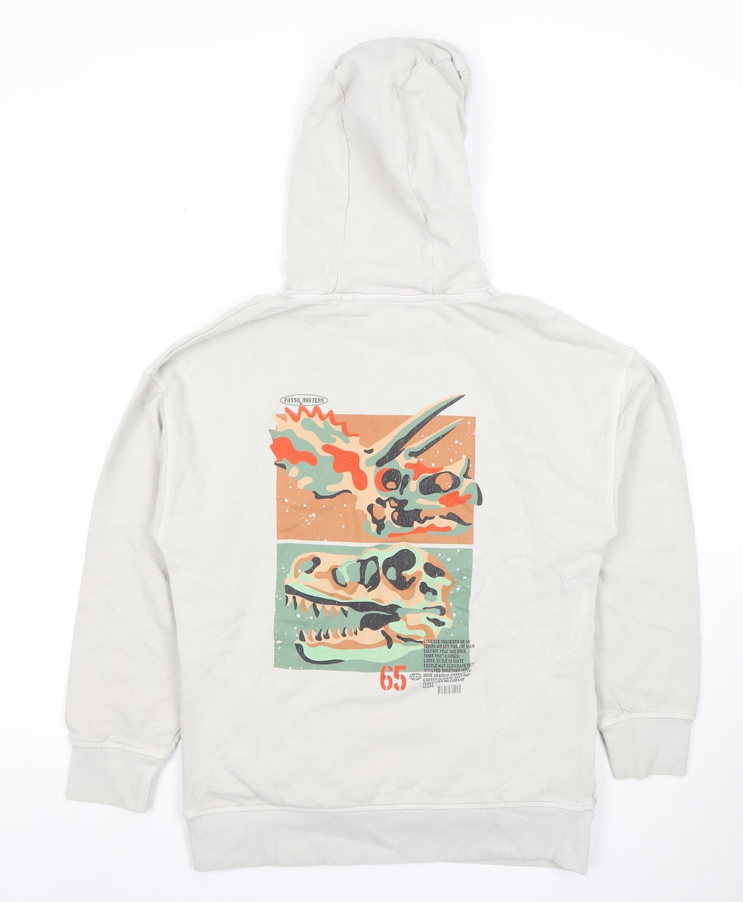 Boys UK Size 12 Years NEXT Beige Pullover Hoodie