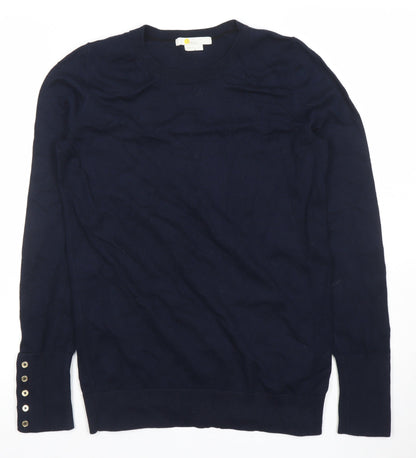 Womens UK Size S Boden Blue Pullover Jumper