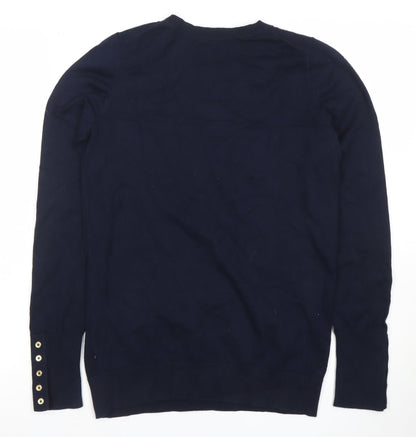 Womens UK Size S Boden Blue Pullover Jumper
