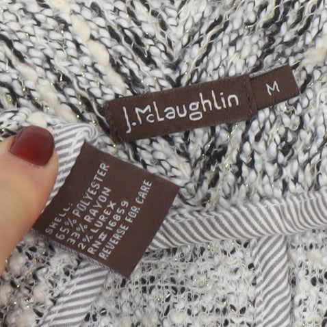 Womens UK Size M J.McLaughlin Grey Cardigan Jumper
