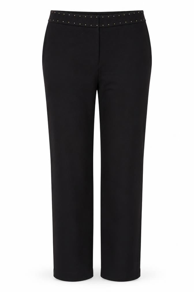 Womens UK Size 12 Marc Cain Regular Fit Business Formal Workwear Black Trousers