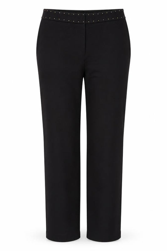 Womens UK Size 12 Marc Cain Regular Fit Business Formal Workwear Black Trousers