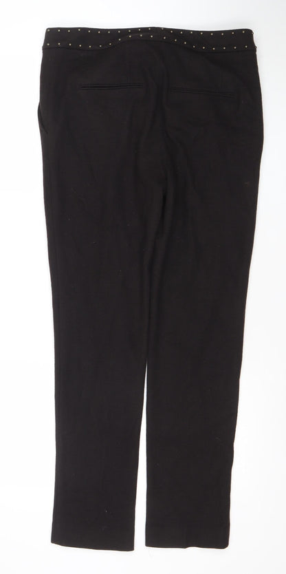 Womens UK Size 12 Marc Cain Regular Fit Business Formal Workwear Black Trousers