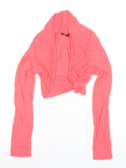 Womens UK Size 14 Savida Pink Cropped Blouse