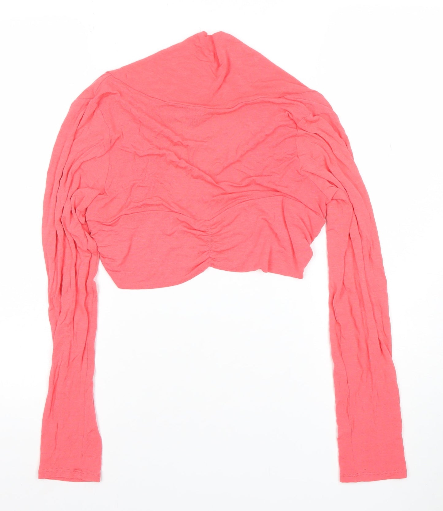 Womens UK Size 14 Savida Pink Cropped Blouse