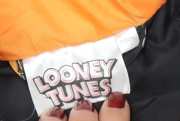 Boys UK Size 5 Years Looney Tunes Black Puffer Jacket