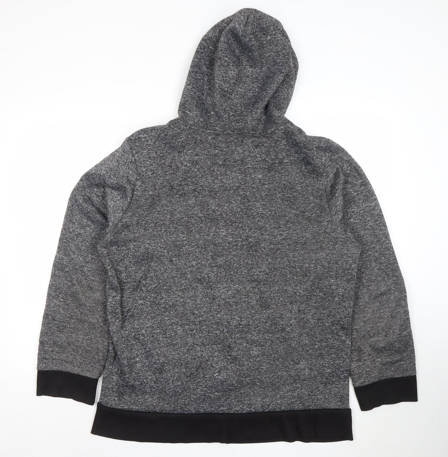 Mens UK Size L BROOKLYN XPRESS Grey Full Zip Hoodie