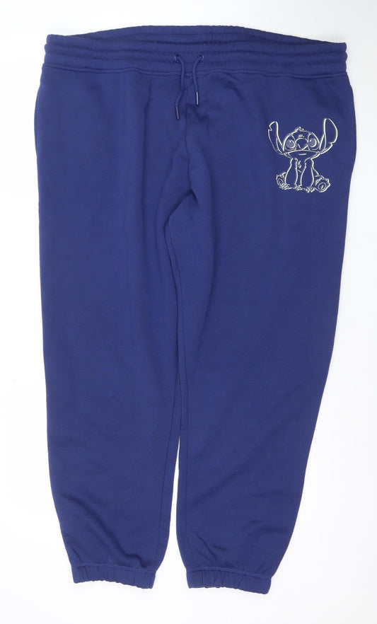 Mens UK Size 2XL Primark Regular Fit Jogger Blue Trousers