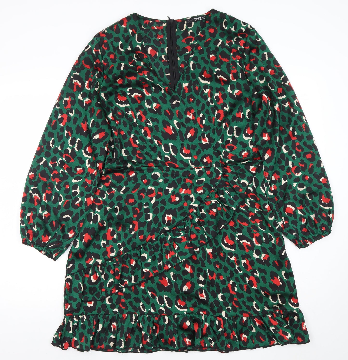 Womens UK Size 12 Quiz Wrap Dress
